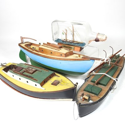 Lot 620 - Four model boats