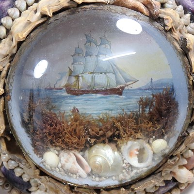 Lot 21 - A pair of sailorwork shell pictures