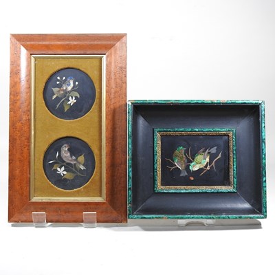 Lot 45 - Two pietra dura pictures