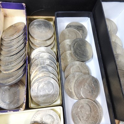 Lot 72 - A collection of crowns and pound notes