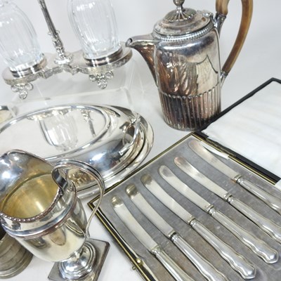 Lot 111 - A collection of silver plate
