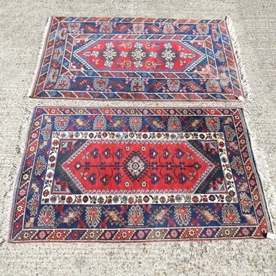 Lot 561 - Two small Turkoman rugs