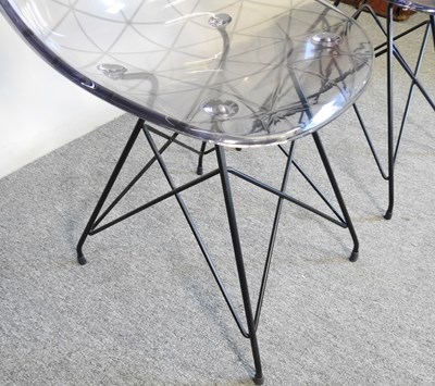 Lot 166 - A pair of modern perspex chairs