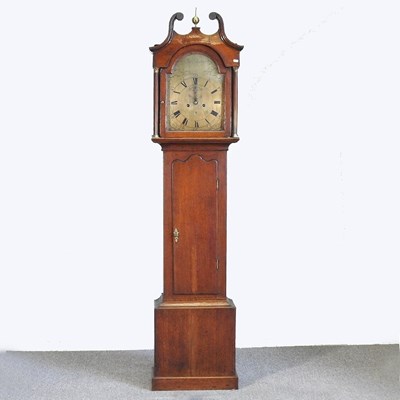 Lot 299 - An 18th century longcase clock