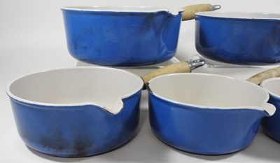 Lot 313 - A set of Le Creuset saucepans