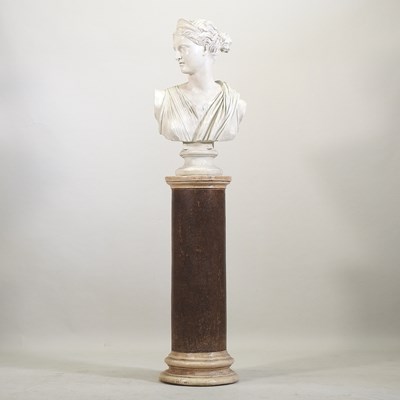 Lot 167 - A life size composition portrait bust of Diana
