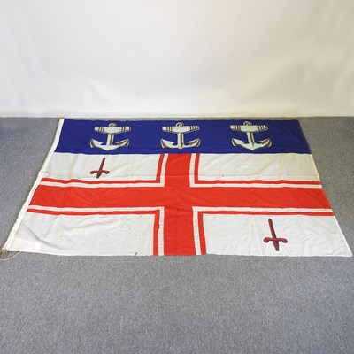 Lot 581 - A large naval flag