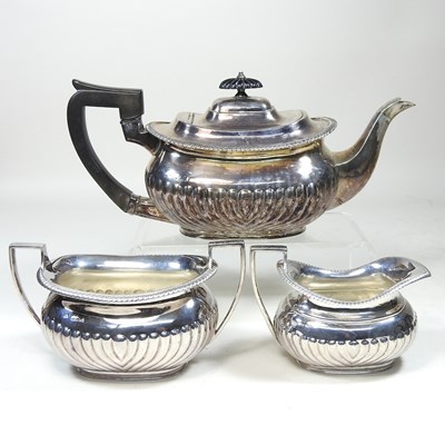 Lot 159 - A Victorian silver tea service