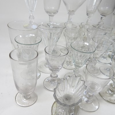 Lot 60 - A collection of 19th century glasses