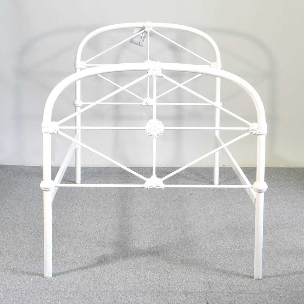 Lot 640 A Laura Ashley white painted iron frame