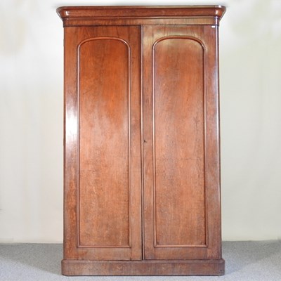 Lot 540 - A Victorian double wardrobe