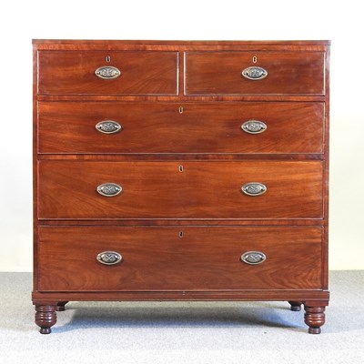 Lot 546 - A 19th century mahogany chest