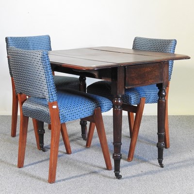 Lot 377 - A Victorian table and chairs