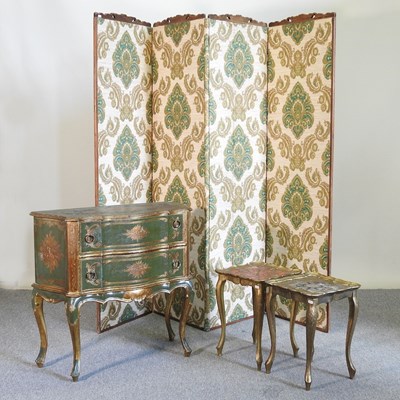 Lot 365 - A collection of gilt painted furniture