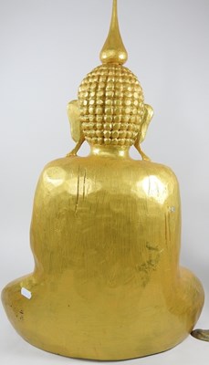 Lot 93 - A gilt painted Buddha