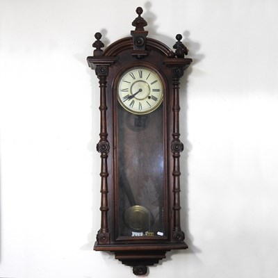 Lot 684 - A late 19th century Vienna style regulator...