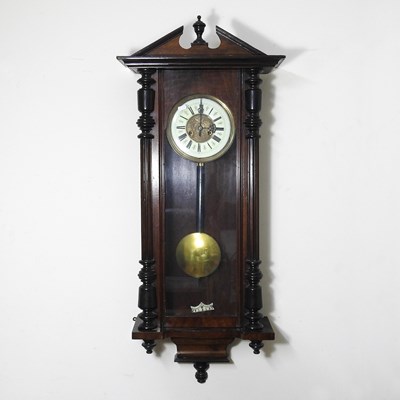 Lot 432 - A Vienna style regulator clock