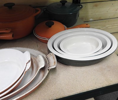 Lot 374 - A collection of Le Creuset