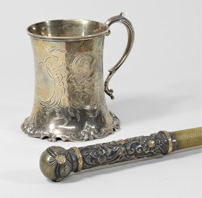 Lot 159 - A Victorian silver mug