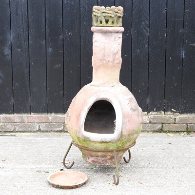 Lot 348 - A garden chiminea