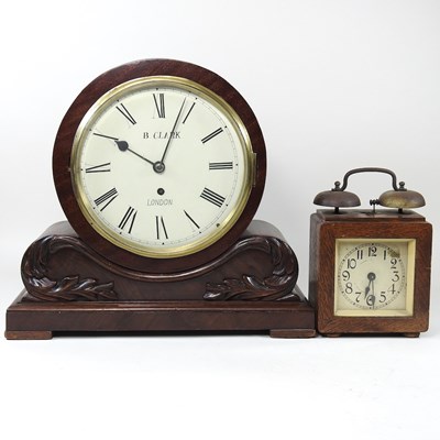 Lot 461 - A 19th century mantel clock