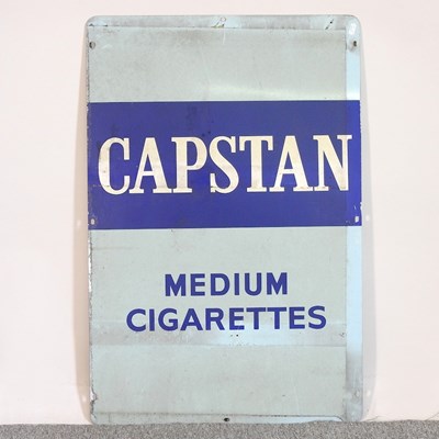 Lot 278 - A painted tin sign