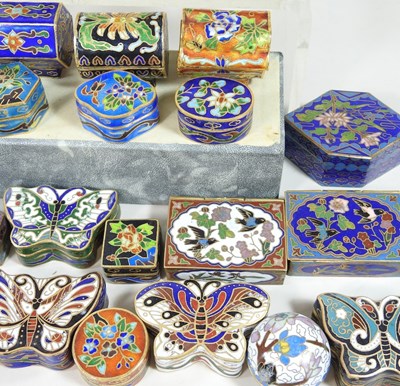 Lot 110 - Five boxes of Chinese cloisonné