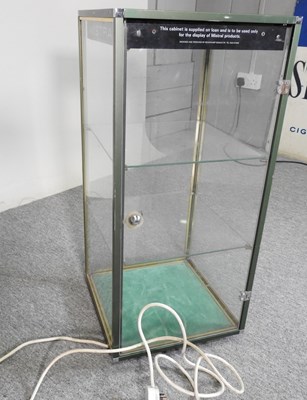 Lot 38 - A glass Mistral shop cabinet