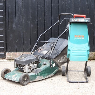 Lot 567 - A lawnmower and shredder