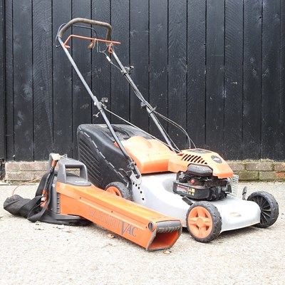 Lot 170 - A Flymo lawnmower and vacuum