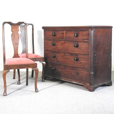 Lot 652 - A mahogany chest of drawers