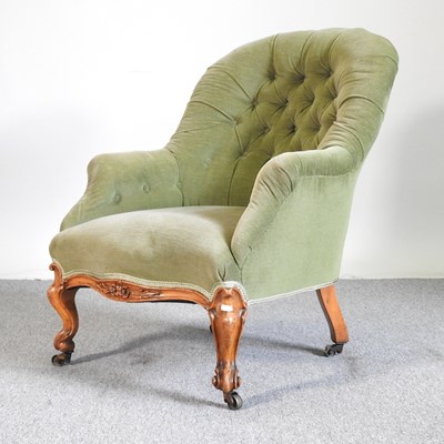 Lot 362 - A Victorian armchair