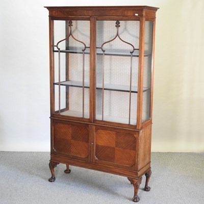 Lot 521 - A 1920's mahogany display cabinet