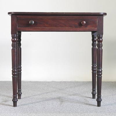 Lot 568 - A Regency mahogany side table