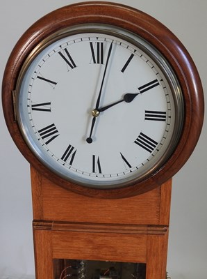 Lot 53 - An electric regulator clock