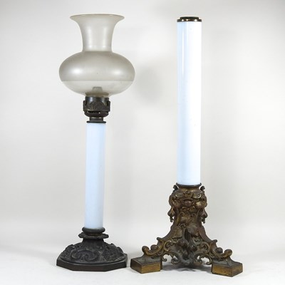 Lot 480 - A Victorian candle lamp