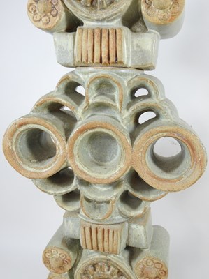 Lot 28 - A Bernard Rooke pottery table lamp