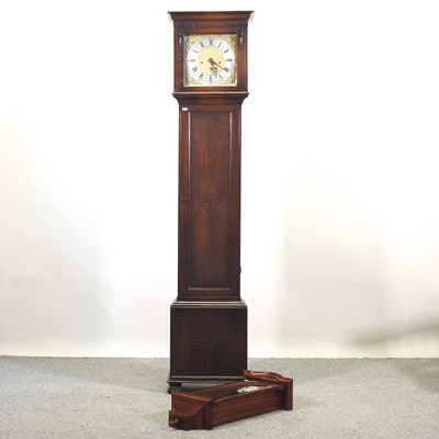 Lot 525 - A modern oak cased granddaughter clock