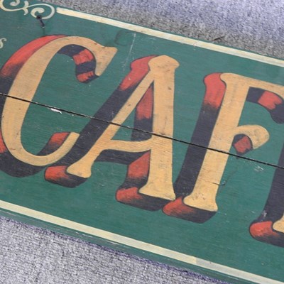 Lot 21 - A Caffrey's painted advertising sign