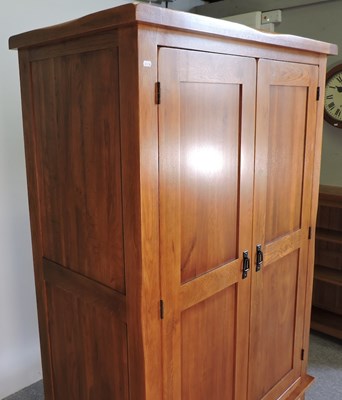 Lot 628 - An oak wardrobe