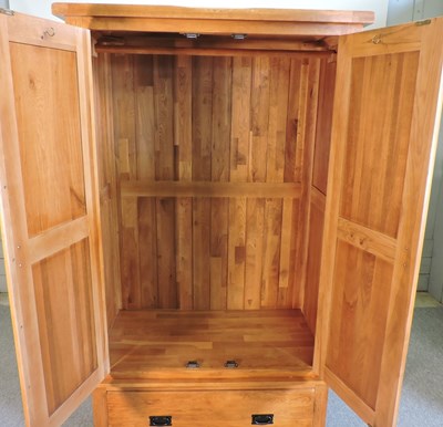 Lot 628 - An oak wardrobe