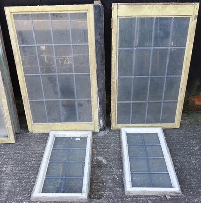 Lot 367 - A collection of early 20th century leaded glass windows