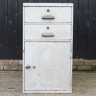 Lot 566 - A metal filing cabinet