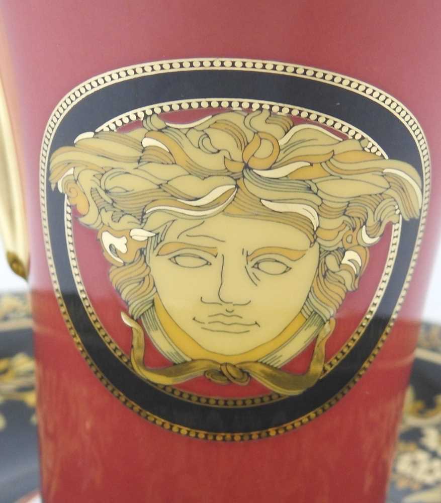 Lot 50 - A Versace porcelain Medusa pattern tea cup