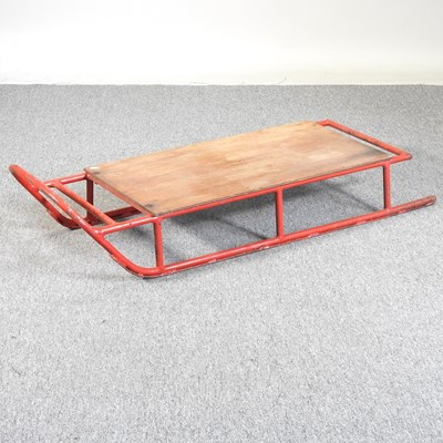 Lot 437 - A metal sledge