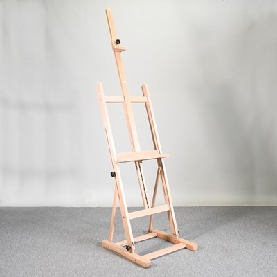 Lot 382 - A wooden easel