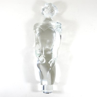 Lot 376 - A large glass figure