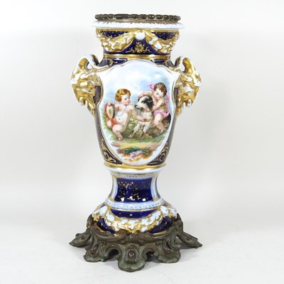 Lot 744 - An early 20th century continental porcelain...