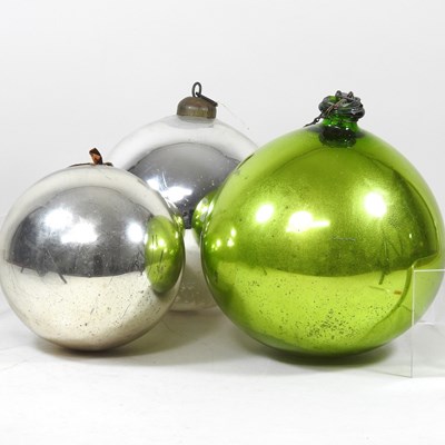 Lot 61 - Three glass witches balls