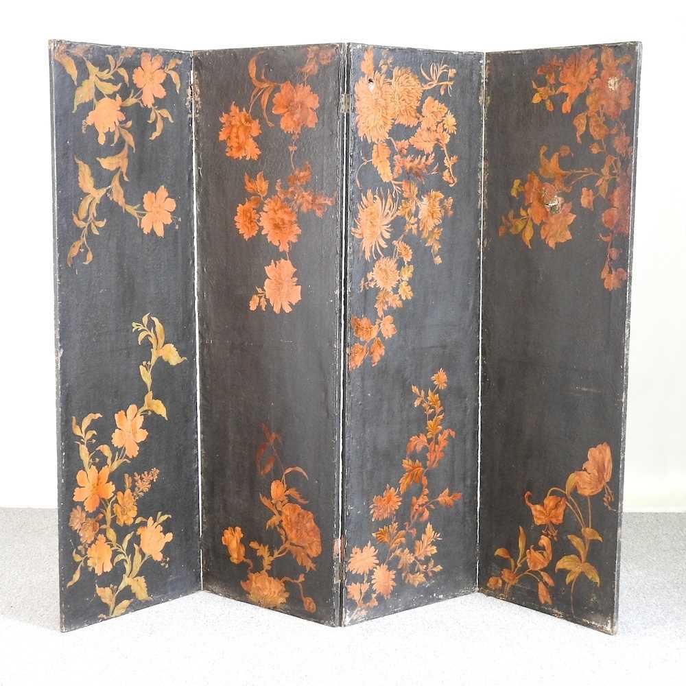 Lot 531 - A Victorian dressing screen